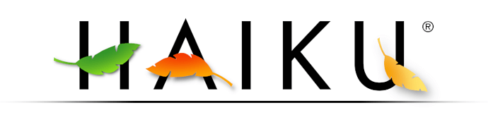 HAIKU logo - black on white - big