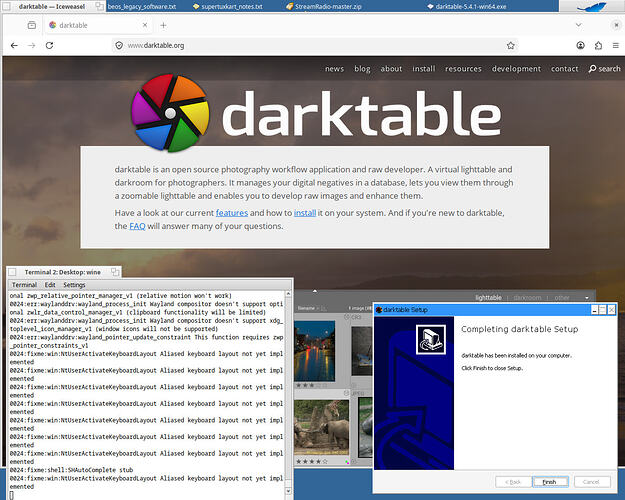 darktable_installed_cocobean