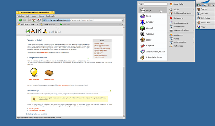 Haiku_Deskbar_Recent_list