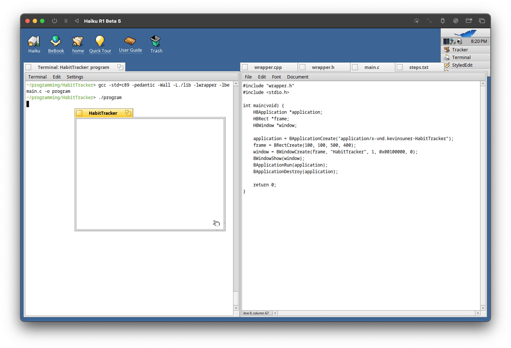 Using C89 to program Haiku applications - Development - Haiku Community