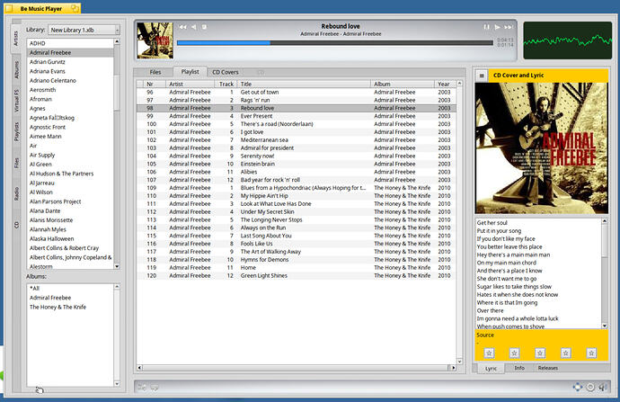 BeMusicPlayer-Lyrics