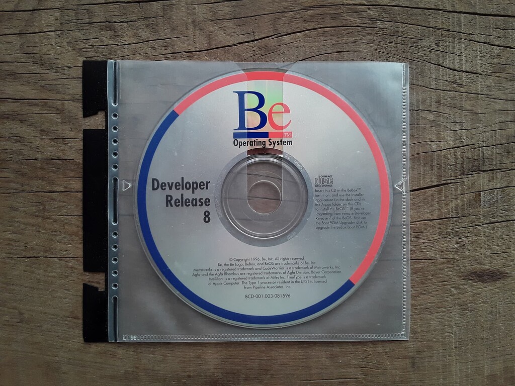 [SOLD] I will sell all of my BeOS original software CDs collection - Be ...