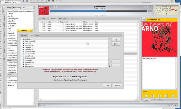 BeMusicPlayer-CheckBoxList