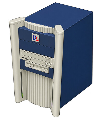 Retro BeBox Tower Isometric Illustration