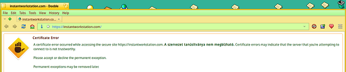 Certificate_error_in_Ddoble_browser