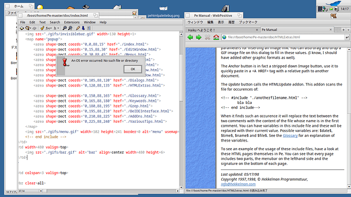 An OS error occurred