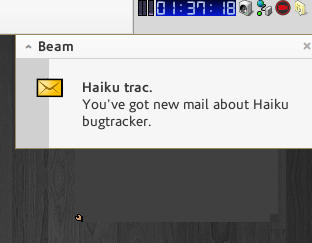 Haiku notification system