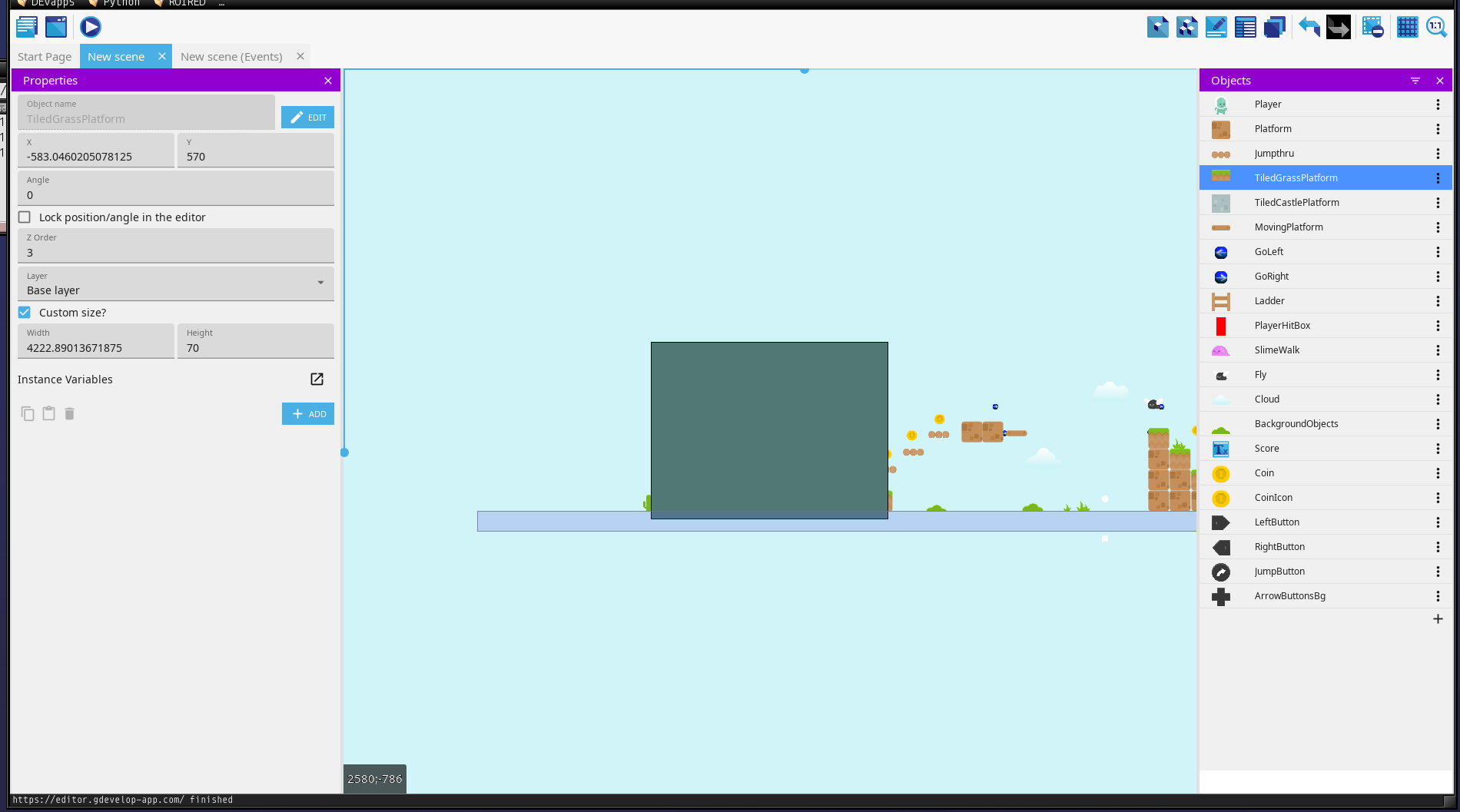 GDevelop - Free and Easy HTML5 Game Engine