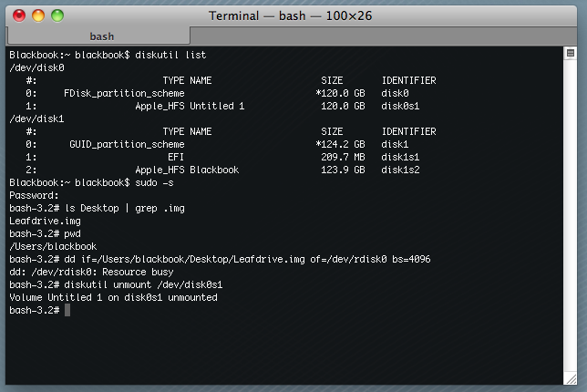 unmount disk mac terminal